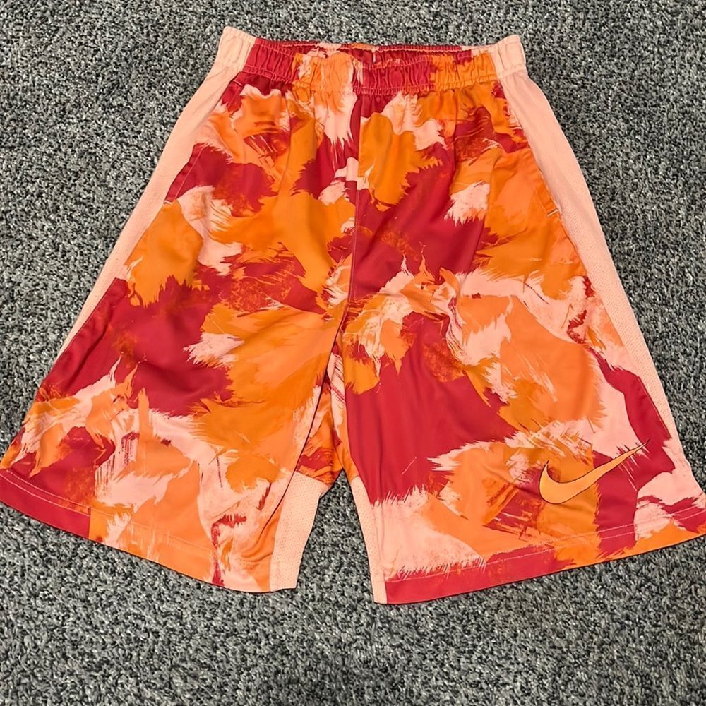 Nike - Dri-Fit Shorts - Orange Design - Youth XL